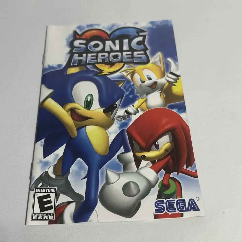 Sony PlayStation 2 Sonic Heroes Sega Greatest Hits With Manual Rated E